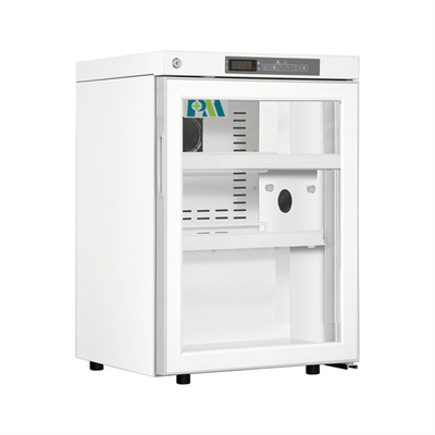 petit réfrigérateur d'hôpital du laboratoire 60L médical avec la porte en verre pour le stockage vaccinique de drogue