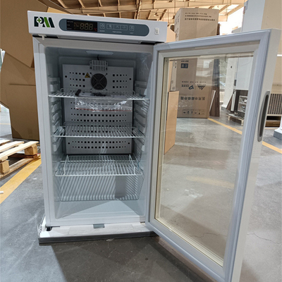 Cabinet vaccinique de réfrigérateur de pharmacie du laboratoire 100L avec la porte en verre pour des drogues